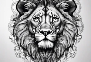 mom of 3 lion pride tattoo idea