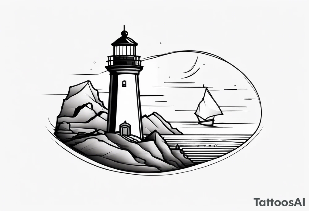 lighthouse tattoo idea
