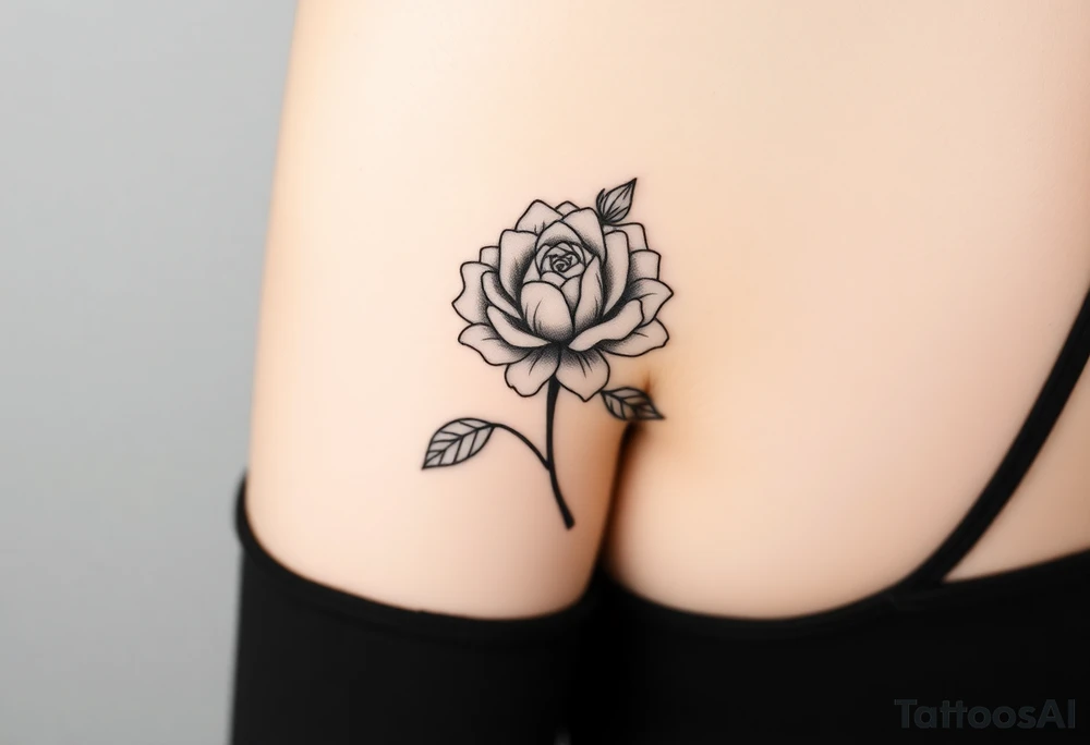 rose and chrysanthemum tattoo idea