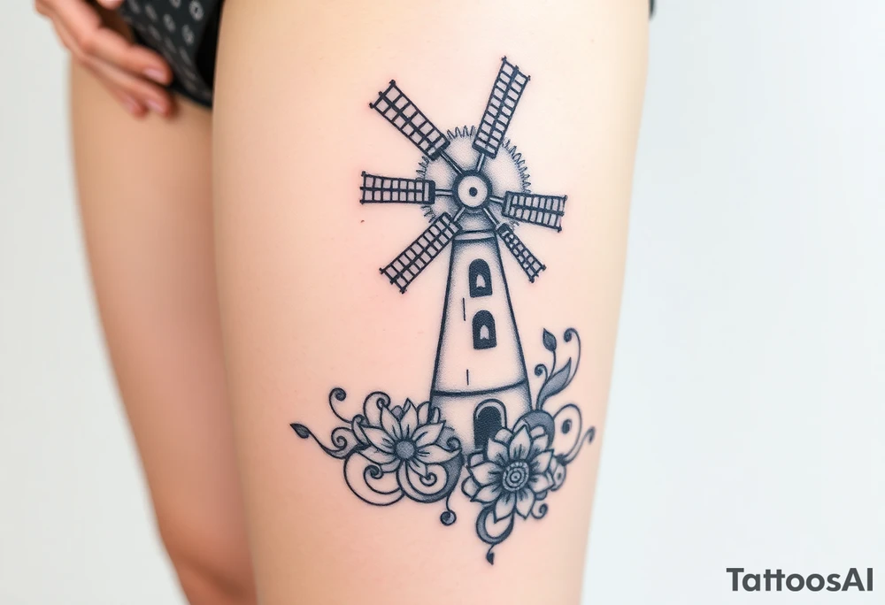 Windmill tattoo idea