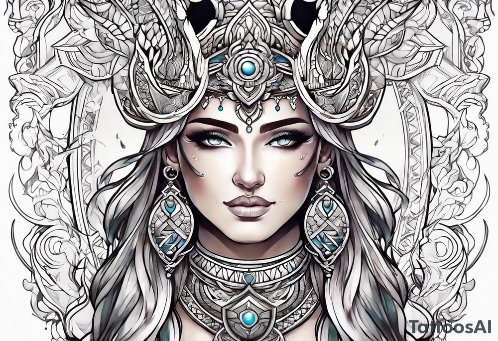 taurus goddess tattoo idea