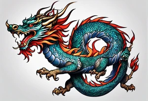 chinese dragon tattoo idea