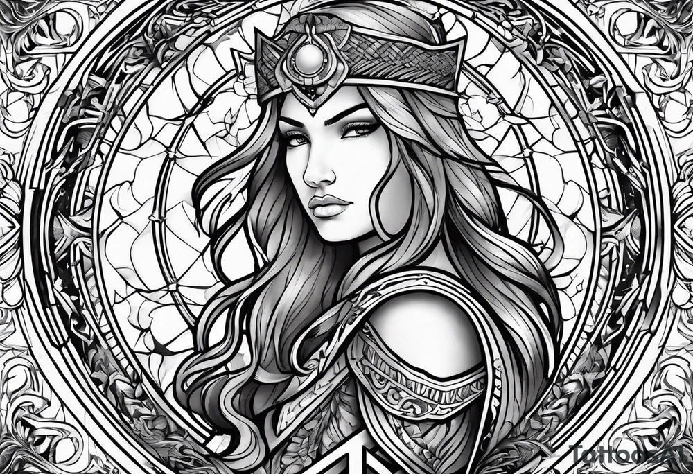 sagittarius, faith, strong, warrior, god, jesus, christ tattoo idea