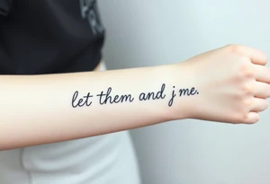 let them and let me tattoo idea