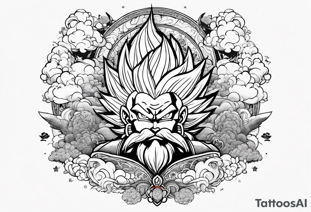 dbz
cloud pattern tattoo idea