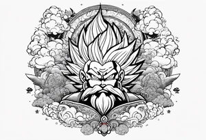 dbz
cloud pattern tattoo idea