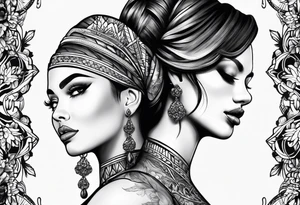 woman tattoo idea