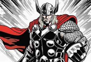 The Mighty Thor from current Marvel comics tattoo idea