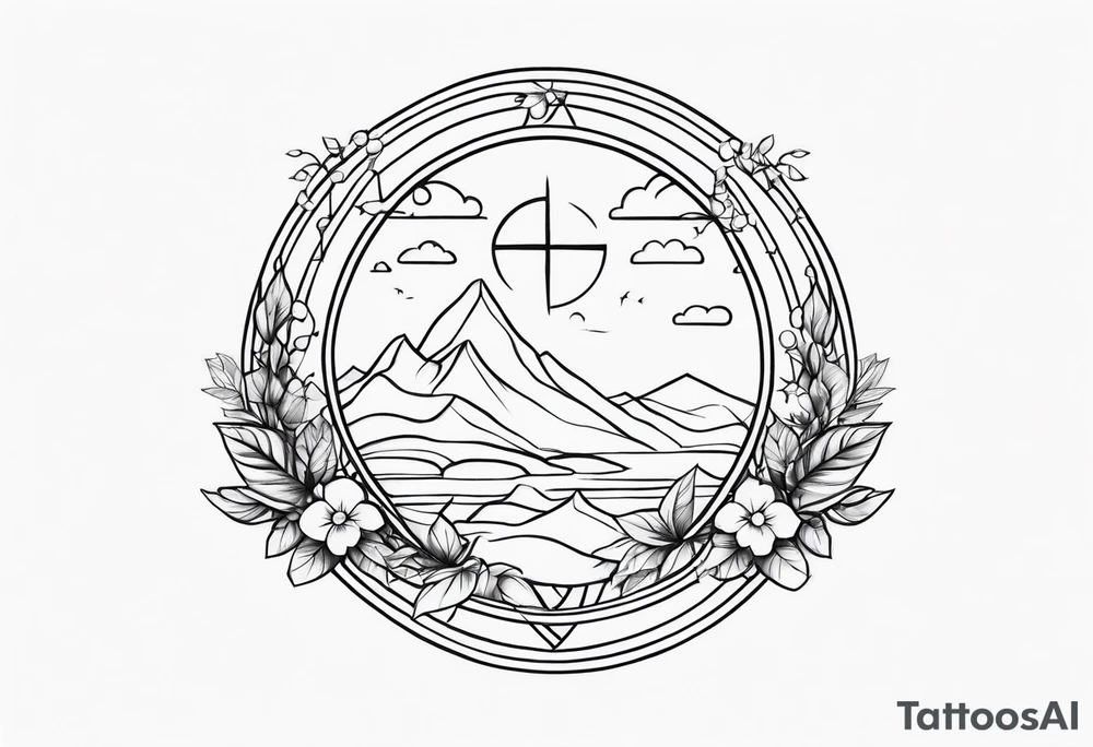 heaven vignette tattoo idea
