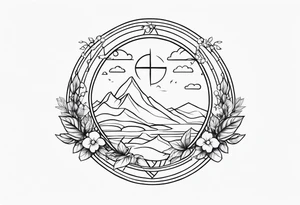 heaven vignette tattoo idea