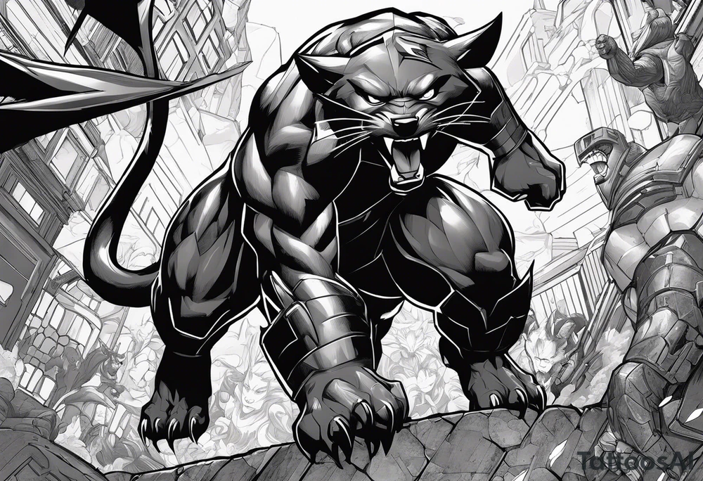 I want to change Avengers characters with animals. Hulk will be Badger, Thor will be Alpha Grey Wolf, Captain America will be Bull, Iron Man will be Canary, Black Widow will be Axolotl, Hawk Eye will be Sudan Plated Lizard and Nick Fury will be Cat tattoo idea