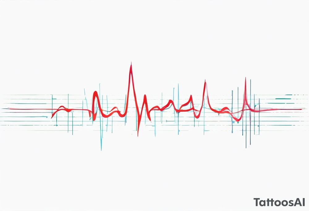 audio signal waveform tattoo idea