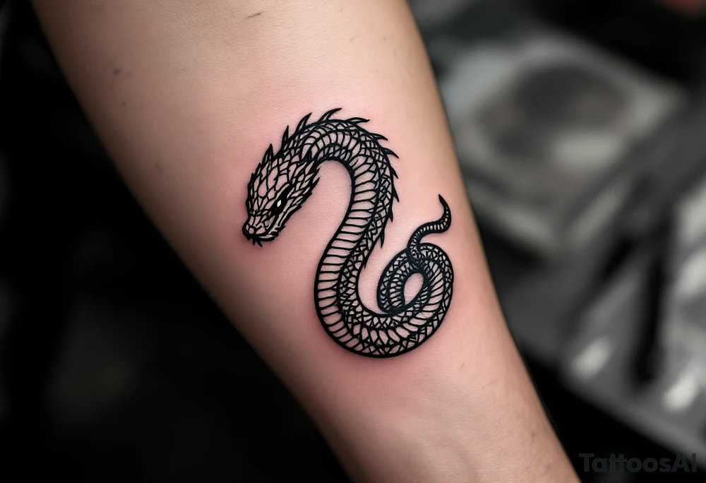 streetwear snake tattoo idea