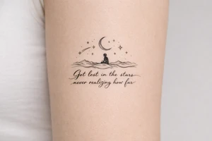 Got lost in the stars never realizing how far tattoo idea