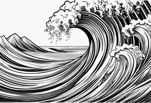 wave emoji tattoo tattoo idea