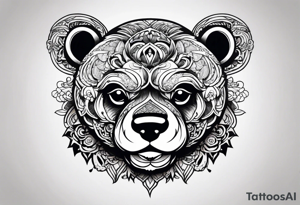 yakuza tattoo teddy bear tattoo idea