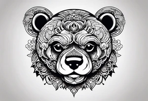 yakuza tattoo teddy bear tattoo idea