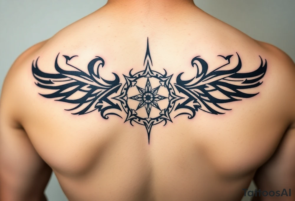 negative space tattoo inspired by the space and time tattoo idea