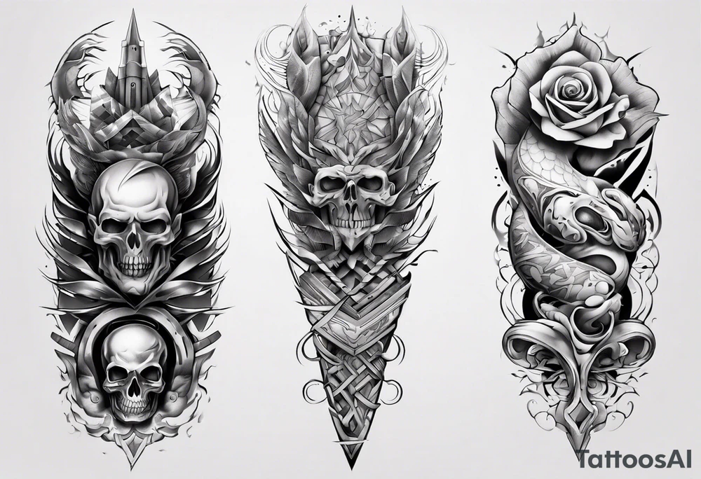 men's sleeve tattoo idea