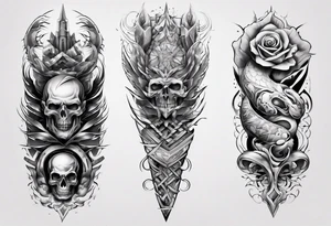 men's sleeve tattoo idea