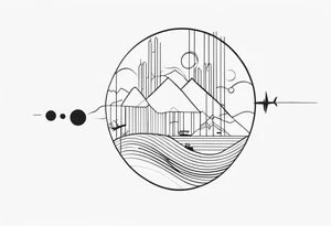 Line tattoo idea