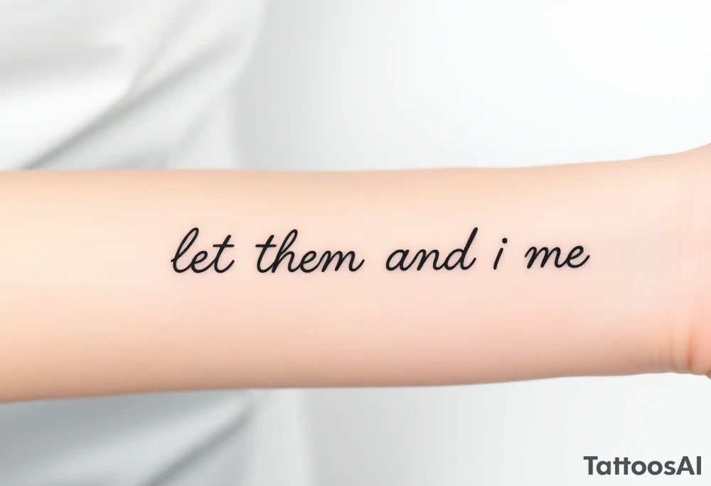 let them and let me tattoo idea