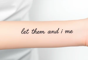 let them and let me tattoo idea