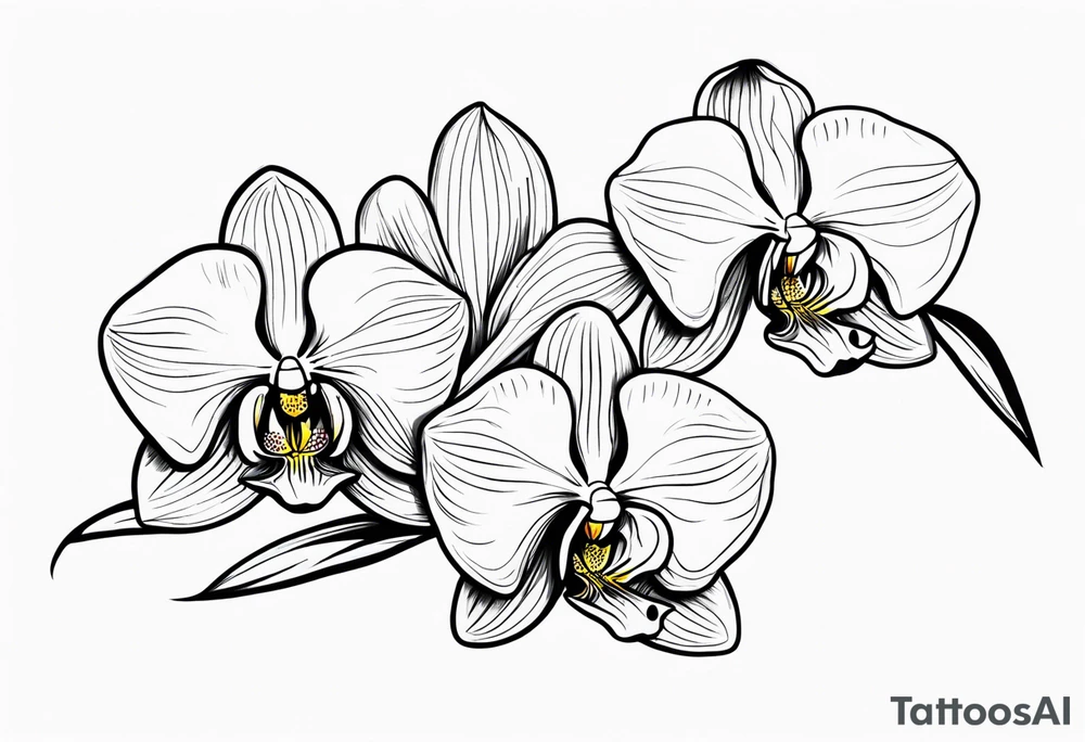 orchids tattoo idea