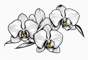 orchids tattoo idea
