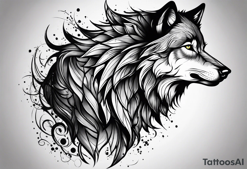 Wolf tattoo idea