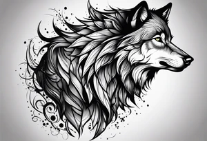 Wolf tattoo idea