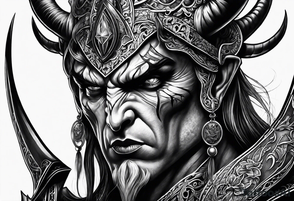 satan tattoo idea