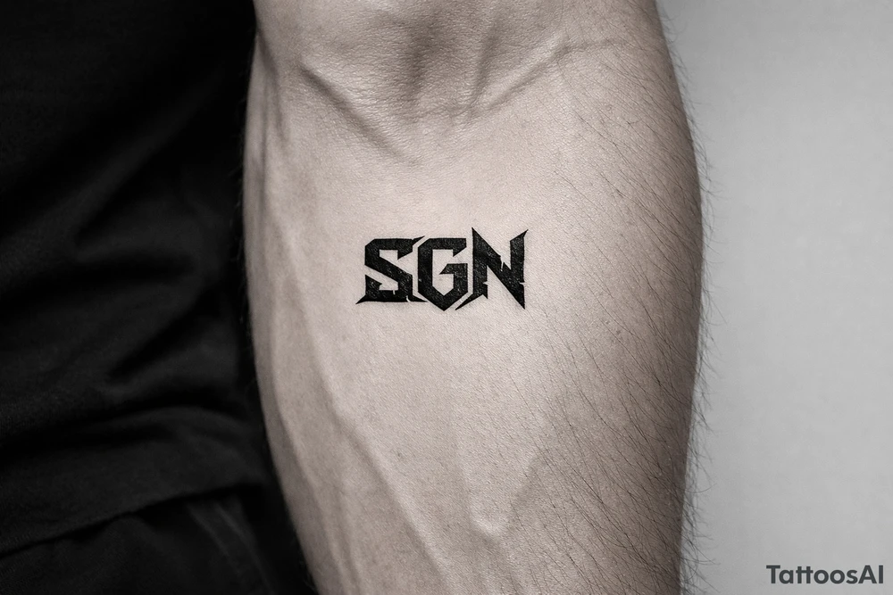 SGN tattoo idea