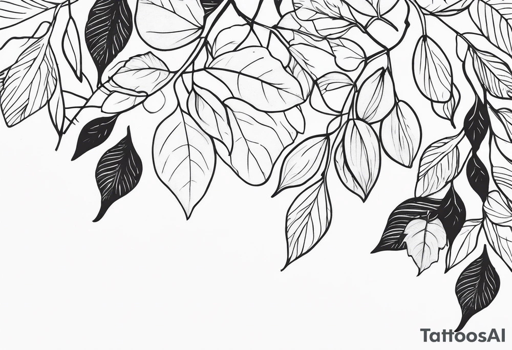Nature-Inspired Leaves tattoo idea