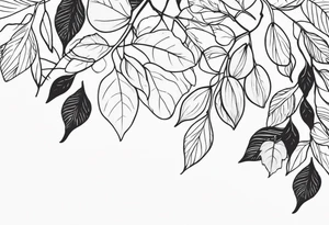 Nature-Inspired Leaves tattoo idea