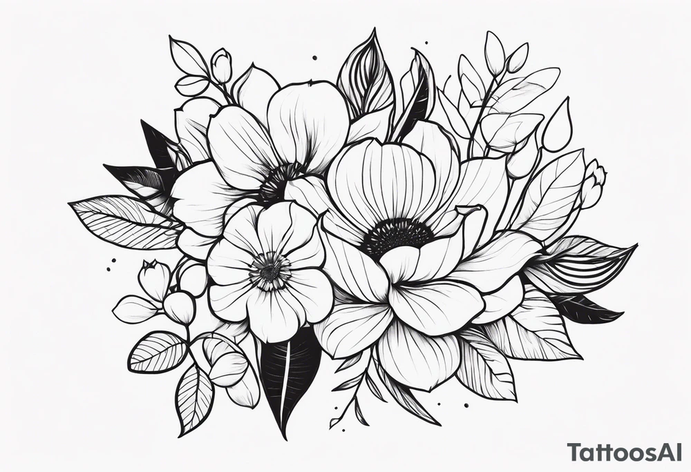 Floral Motif tattoo idea