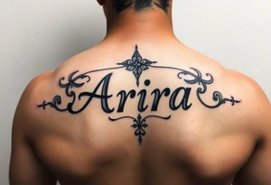 Name Aria tattoo idea