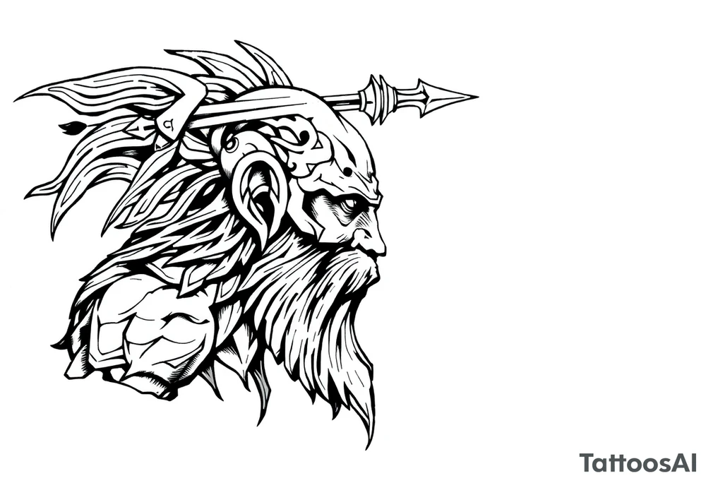 Celtic warrior tattoo idea