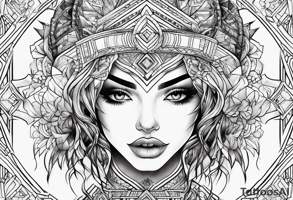 Girl power tattoo idea