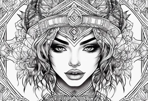 Girl power tattoo idea