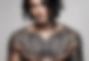 Chest tattoo only on one side of the chest tattoo idea