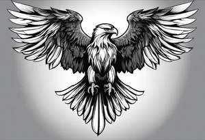 Jesus, the Holy Spirit, God and I as an eagle. tattoo idea