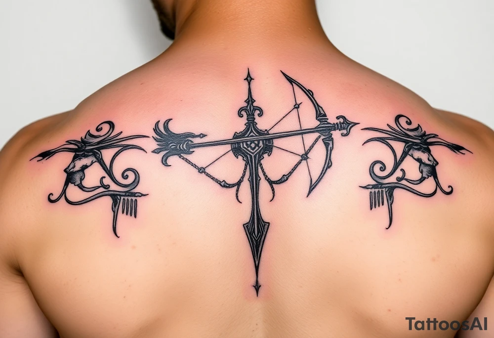 Sexy Sagittarius tattoo idea