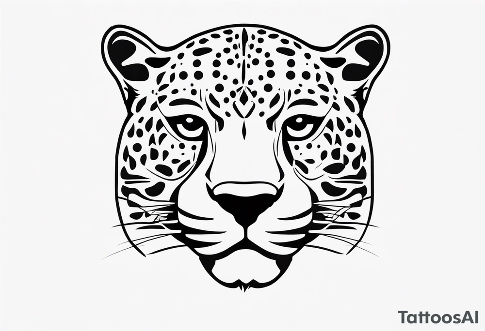 Jaguar head tattoo idea