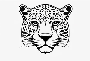 Jaguar head tattoo idea