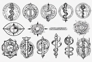 asclepius type 1 diabetes tattoo idea