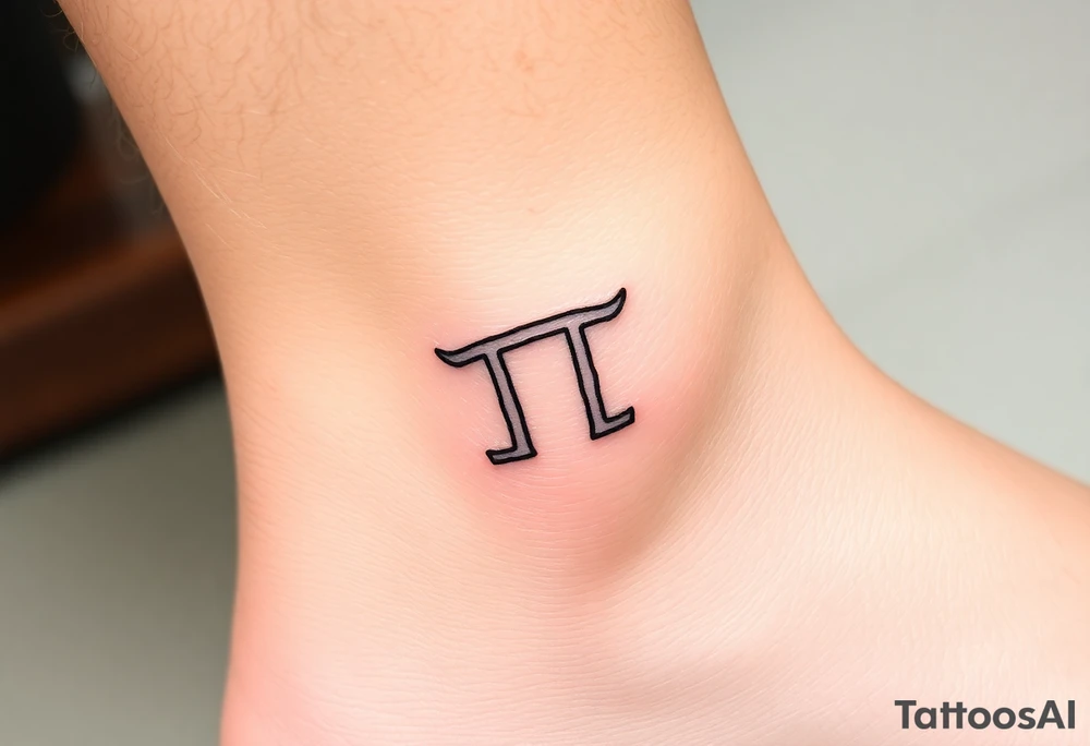 Drippy gemini sign tattoo idea