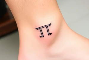 Drippy gemini sign tattoo idea