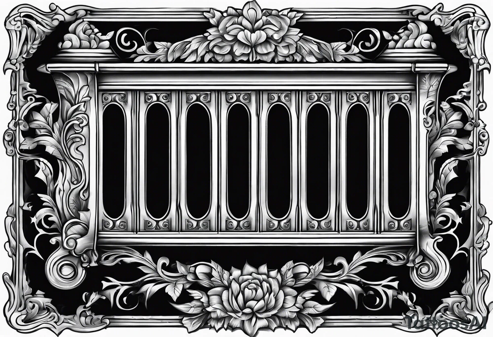 heating cast iron radiator tattoo idea