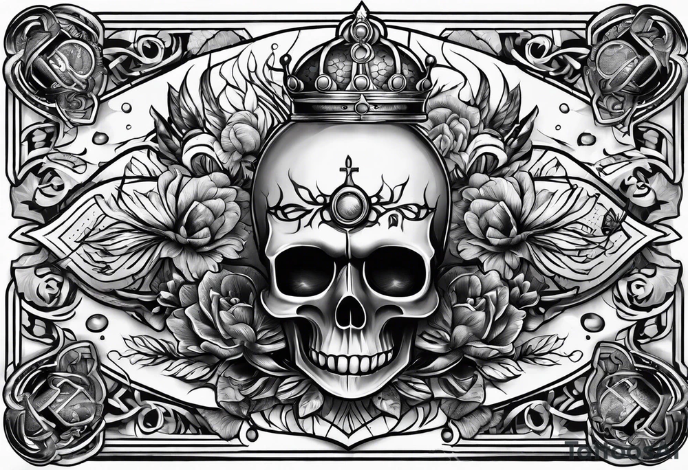 hard way to get money tattoo idea